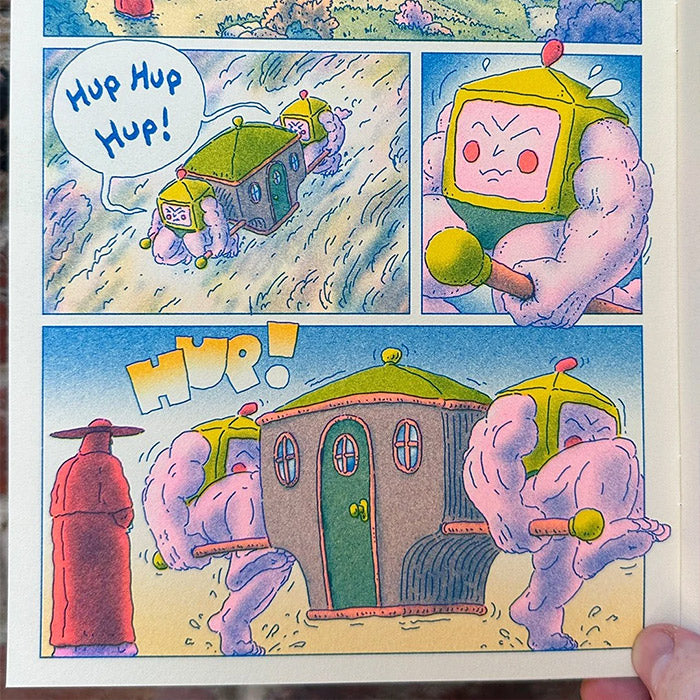 Anchorite by Ian Mackay risograph comic – 50 Watts Books