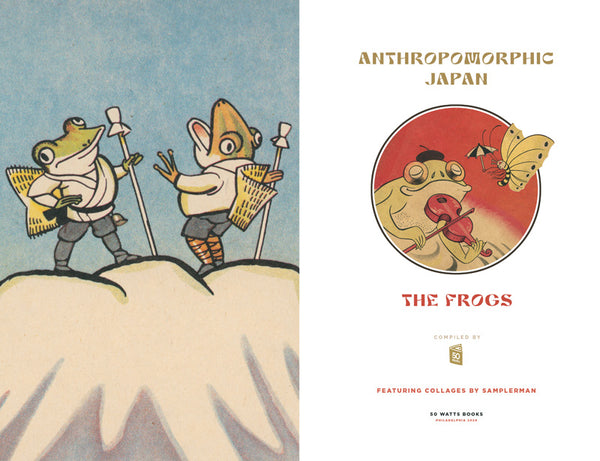 Anthropomorphic Japan - The Frogs - vintage illustrations