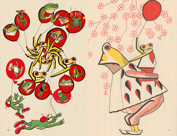 Anthropomorphic Japan - The Frogs - vintage illustrations - 50 Watts