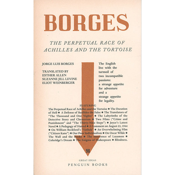 The Perpetual Race of Achilles and the Tortoise - Jorge Luis Borges