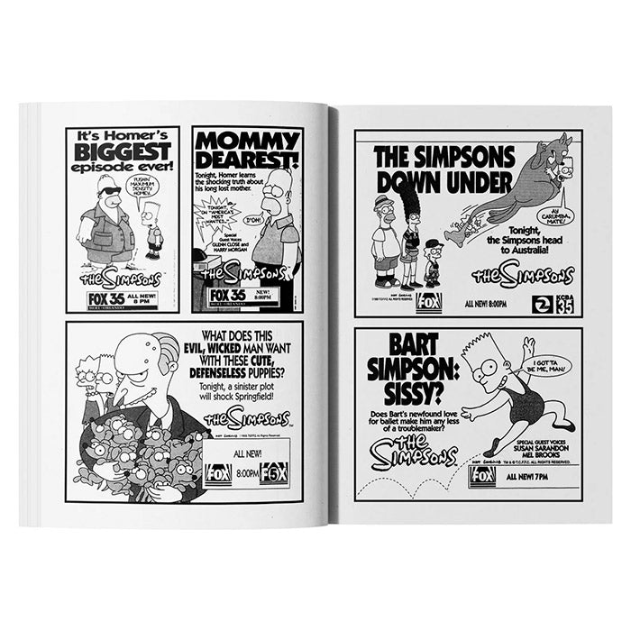 A Compendium of Print Advertising from The Simpsons