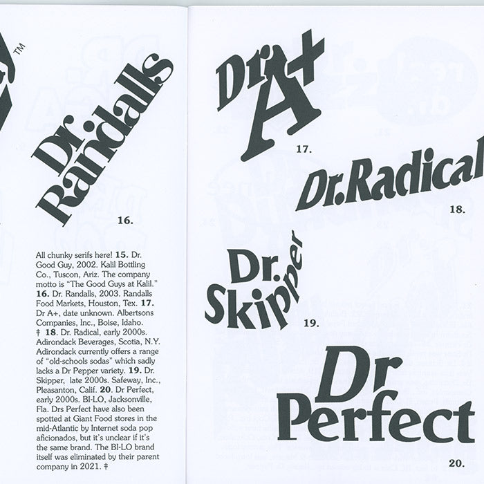 Trust Me I'm a Doctor - Generic Dr Pepper-Style Soft Drink Logos