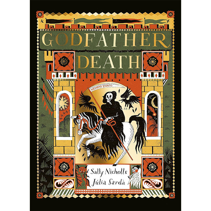 Godfather Death by Sally Nicholls, illustrated by Júlia Sardà