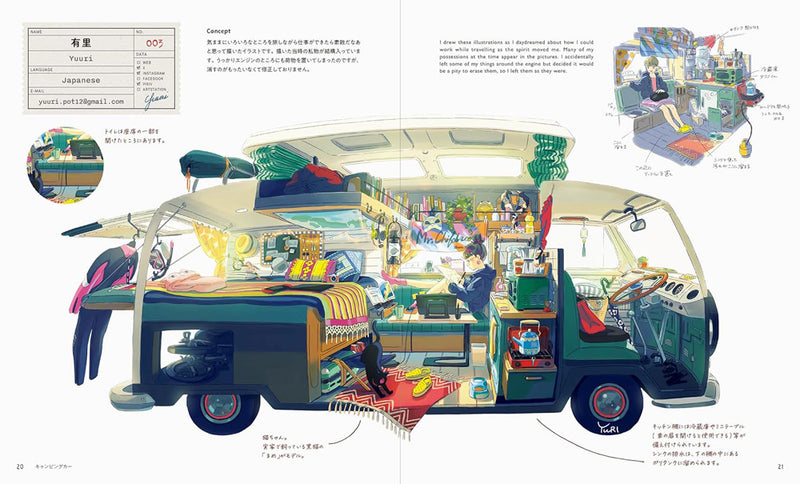 Miniature Worlds - Files of Illustrators Who Draw Small Fantasy Worlds