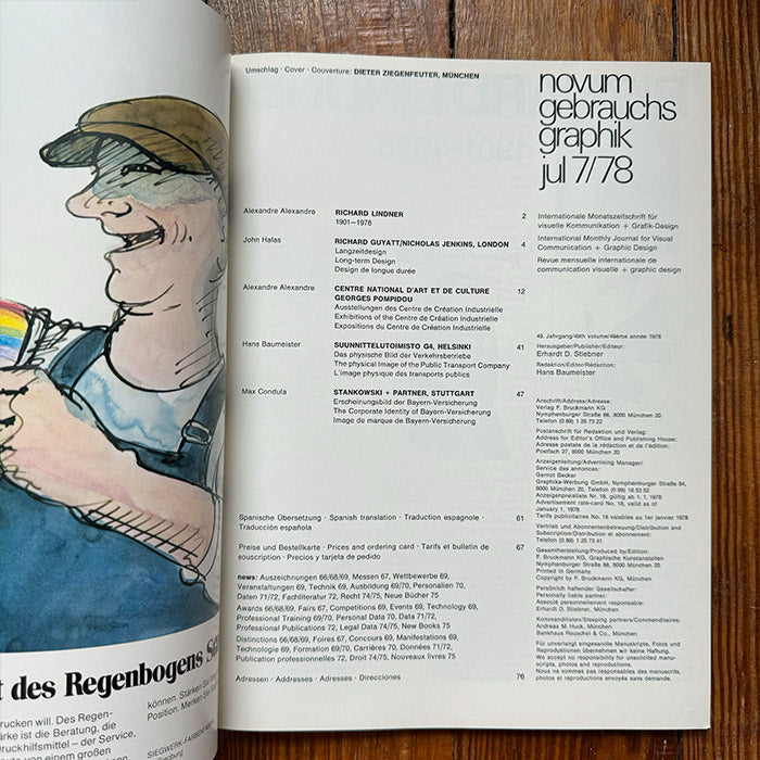 Novum Gebrauchsgraphik - vintage July 1978