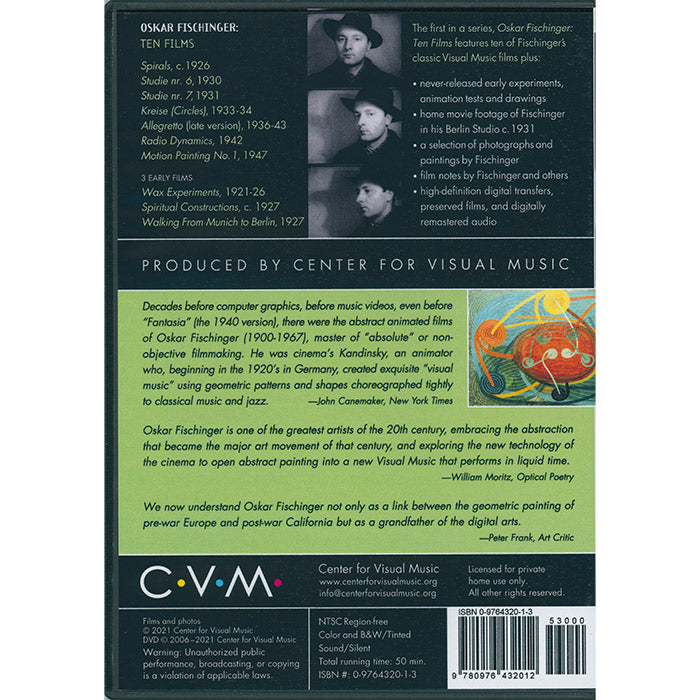 Oskar Fischinger - Ten Films (DVD) – 50 Watts Books
