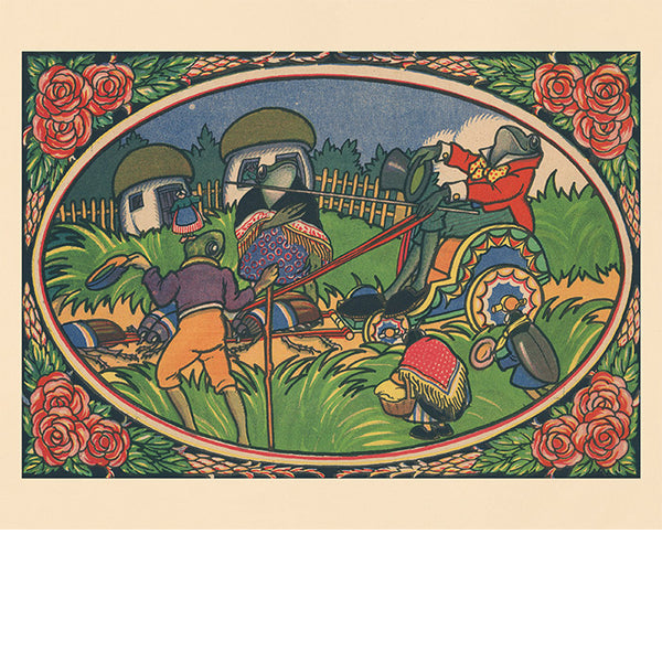 Rudolf Mates Print - Frogs