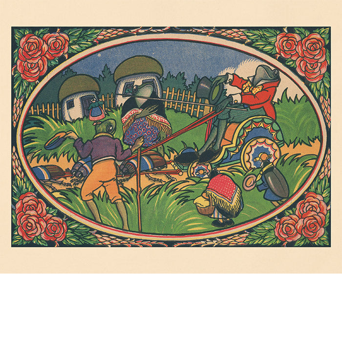 Rudolf Mates Print - Frogs