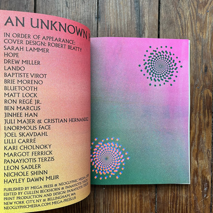 An Unknown Power anthology - edited by Cullen Beckhorn and Panayiotis Terzis
