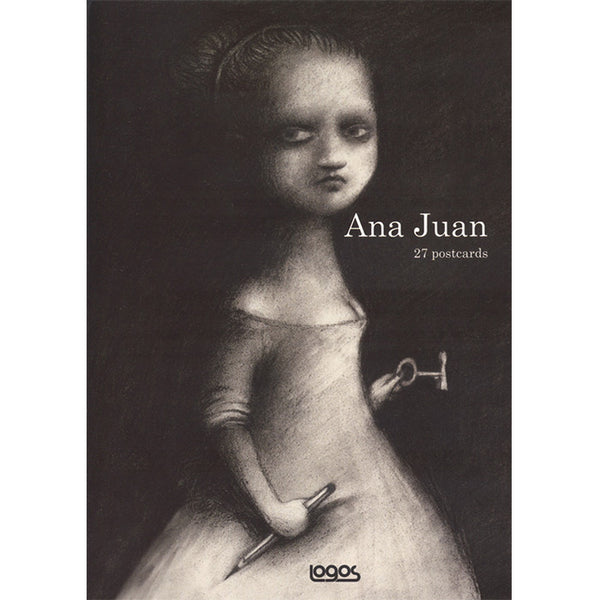 Ana Juan, 27 Postcards / A little bound book of postcards which can be torn out, in a slipcase / ISBN 9788857601182 / from the Italian publisher Logos Illustrati