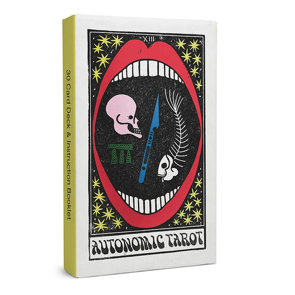Autonomic Tarot by Sophy Hollington and David Keenan, 30 card linocut tarot deck Rough Trade Books