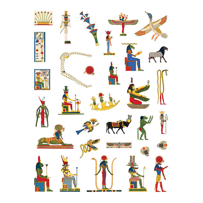 Egyptian Designs and Deities Sticker Book