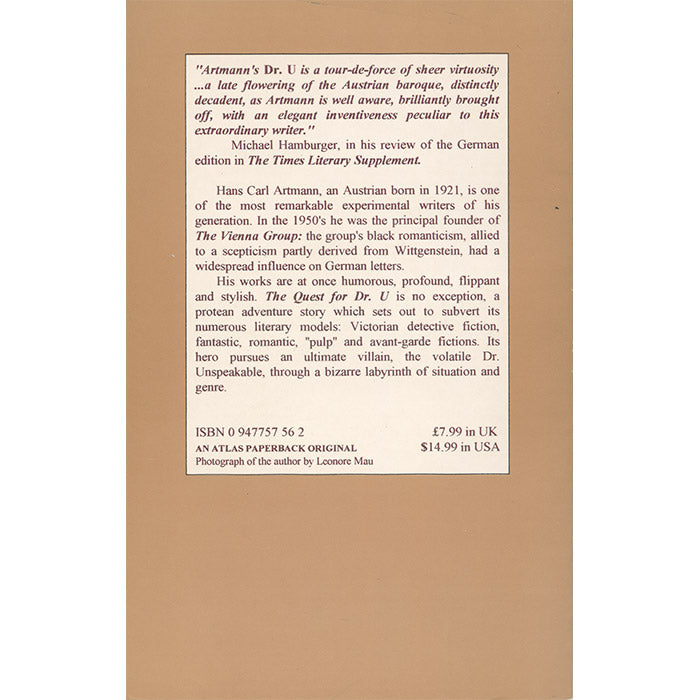 The Quest for U Artmann – 50 Watts Books - Main Image