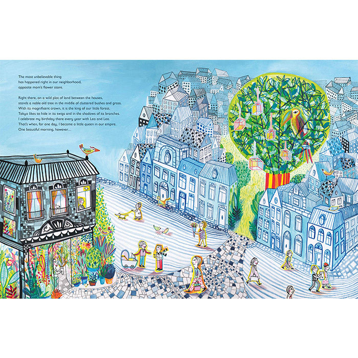 The House of Happy Spirits: A Children’s Book Inspired by Friedensreich Hundertwasser / by Géraldine Elschner (Author) and Lucie Vandevelde (Illustrator) / ISBN 9783791374543 / big picture book published by Prestel