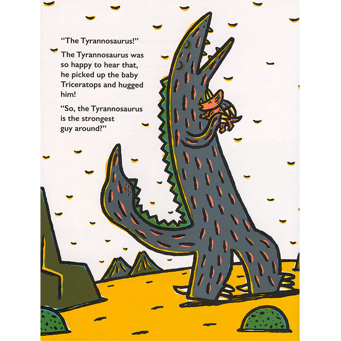 I Want That Love, dinosaur illustrated book from Japan  written and illustrated by Tatsuya Miyanishi / a 40-page eye-popping hardcover from the publisher Museyon ISBN 9781940842141