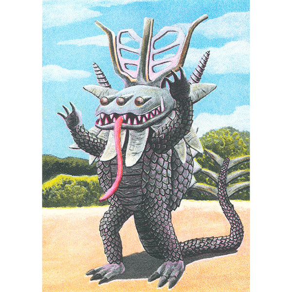 The Kaiju - set of 10 small prints