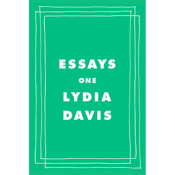 Essays One (discounted) - Lydia Davis