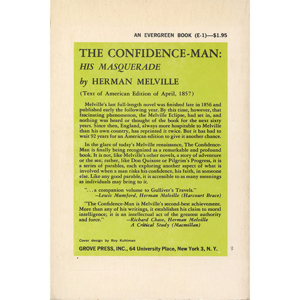 The Confidence-Man (Used) - Herman Melville