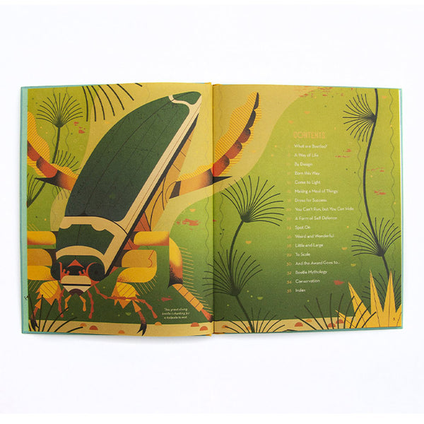 Bonkers About Beetles by Owen Davey / ISBN 9781911171980 / A Children's Book Council 2019 Outstanding Science Trade Book for Students K-12  flying eye books