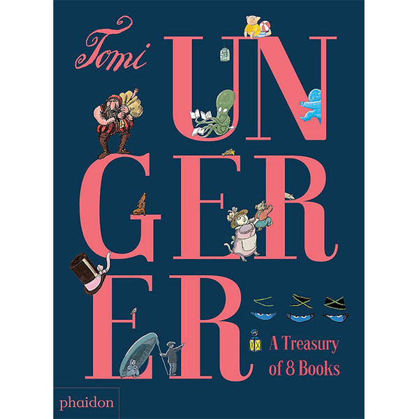Tomi Ungerer illustrated books A Treasury of 8 Books - ISBN 9780714872858 The Three Robbers, Moon Man, Otto, Fog Island, Zeralda's Ogre, Flix, The Hat, and Emile